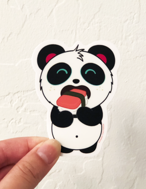 Musubi Pandi Vinyl Sticker ni Pandi the Panda