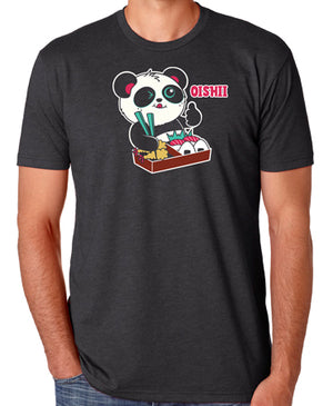 Oishii Men’s T-shirt by Pandi the Panda