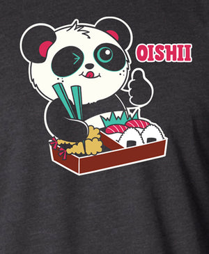 Oishii Men's T-shirt ni Pandi the Panda 