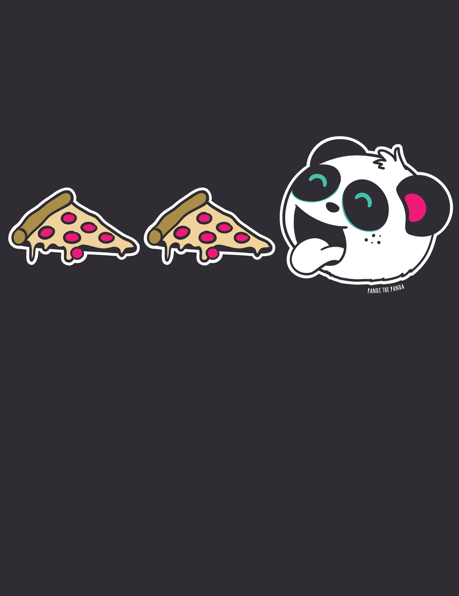 Unlimited Pizza Women’s T-shirt by Pandi the Panda