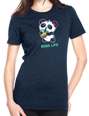 Boba Life Women's T-shirt ni Pandi the Panda