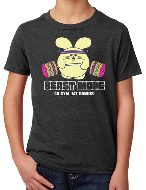 Beast Mode Kid's T-shirt ng Fat Rabbit Farm
