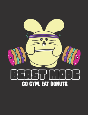 Beast Mode Kid’s T-shirt by Fat Rabbit Farm