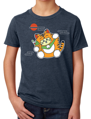 タイガー招き猫 キッズTシャツ
