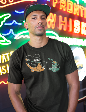 Ninja Dino Battle Men’s T-Shirt