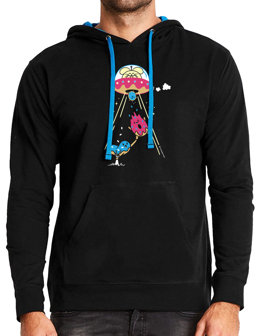 Sweet Abduction Unisex Pullover Hoody with Contrast Hood