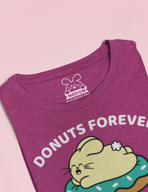 Donuts Forever Diets Never レディース T シャツ